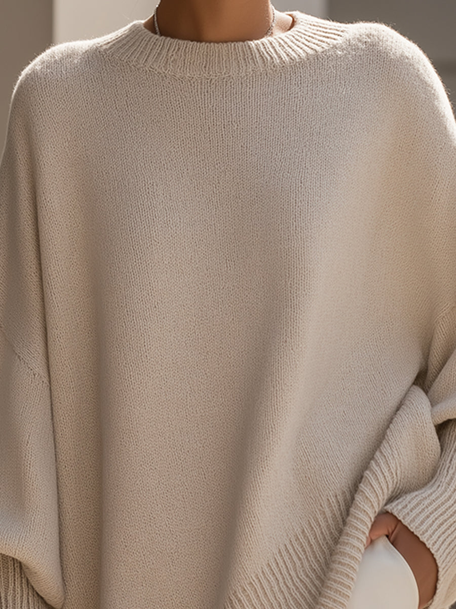 Jacinta – Oversized Knit Batwing Jumper