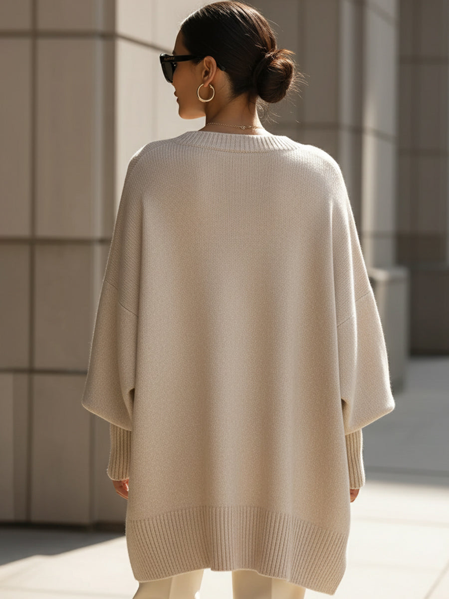 Jacinta – Oversized Knit Batwing Jumper
