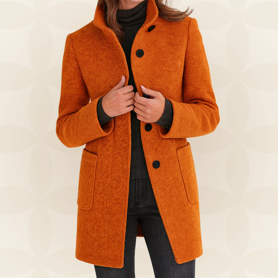 Eithne – Tailored High-Collar Coat