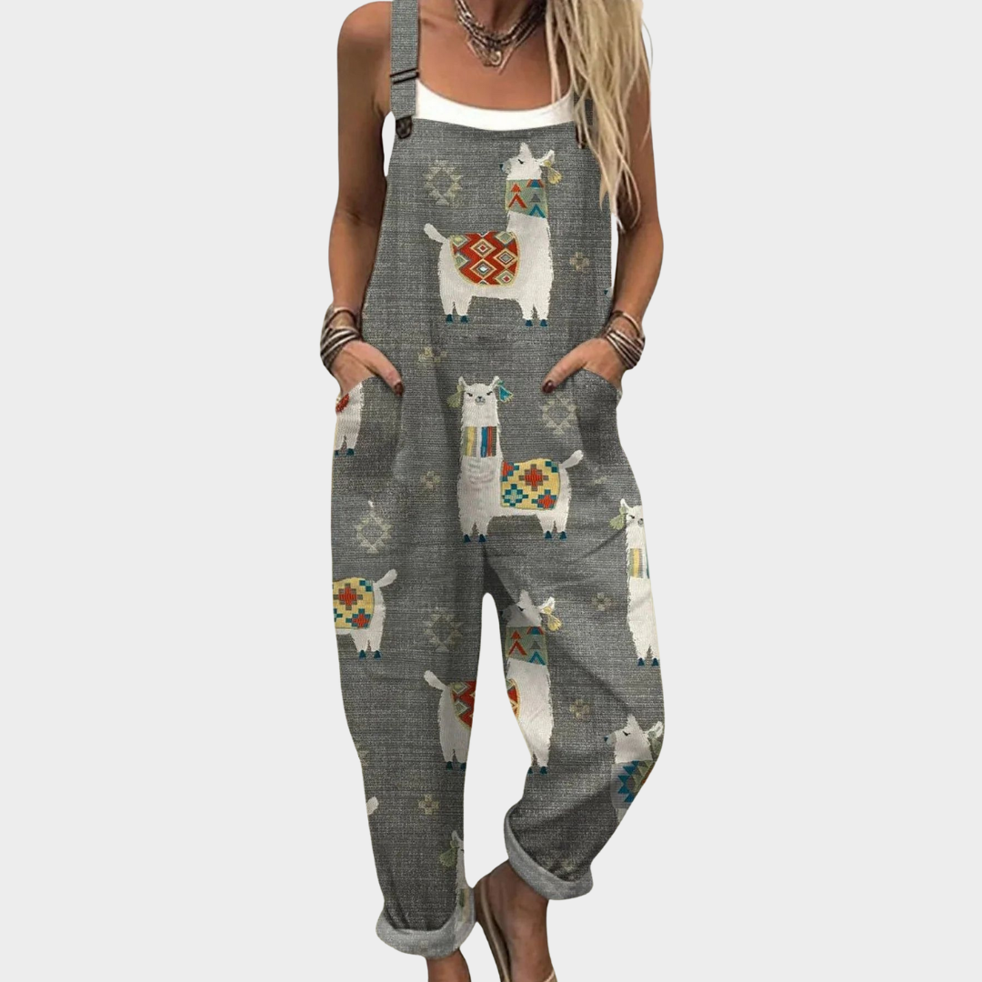 Etta | Dove Grey Dungarees