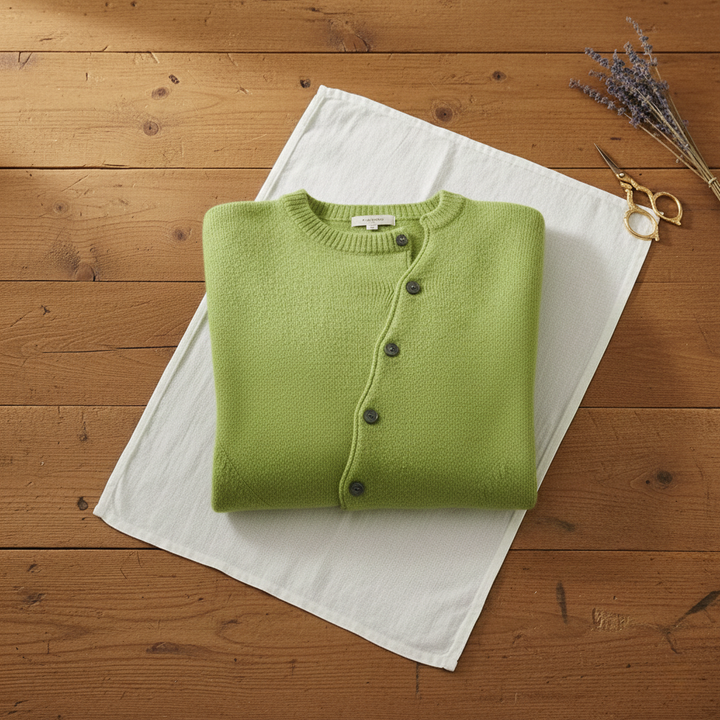 Phoebe – Diagonal Button Knit Cardigan