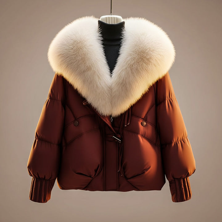 Rhiannon – Padded Jacket with Statement Faux-Fur Collar