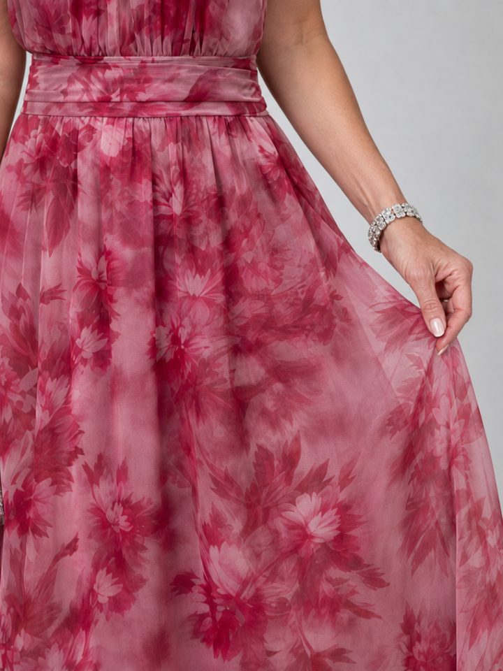 Niamh | Soft Halter Neck Midi Dress