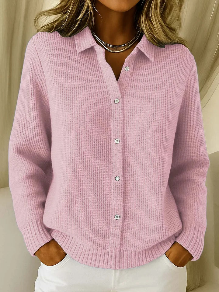 Freda – Button-Front Knit Cardigan