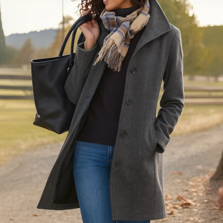 Teresa – Classic Button-Front Heritage Coat