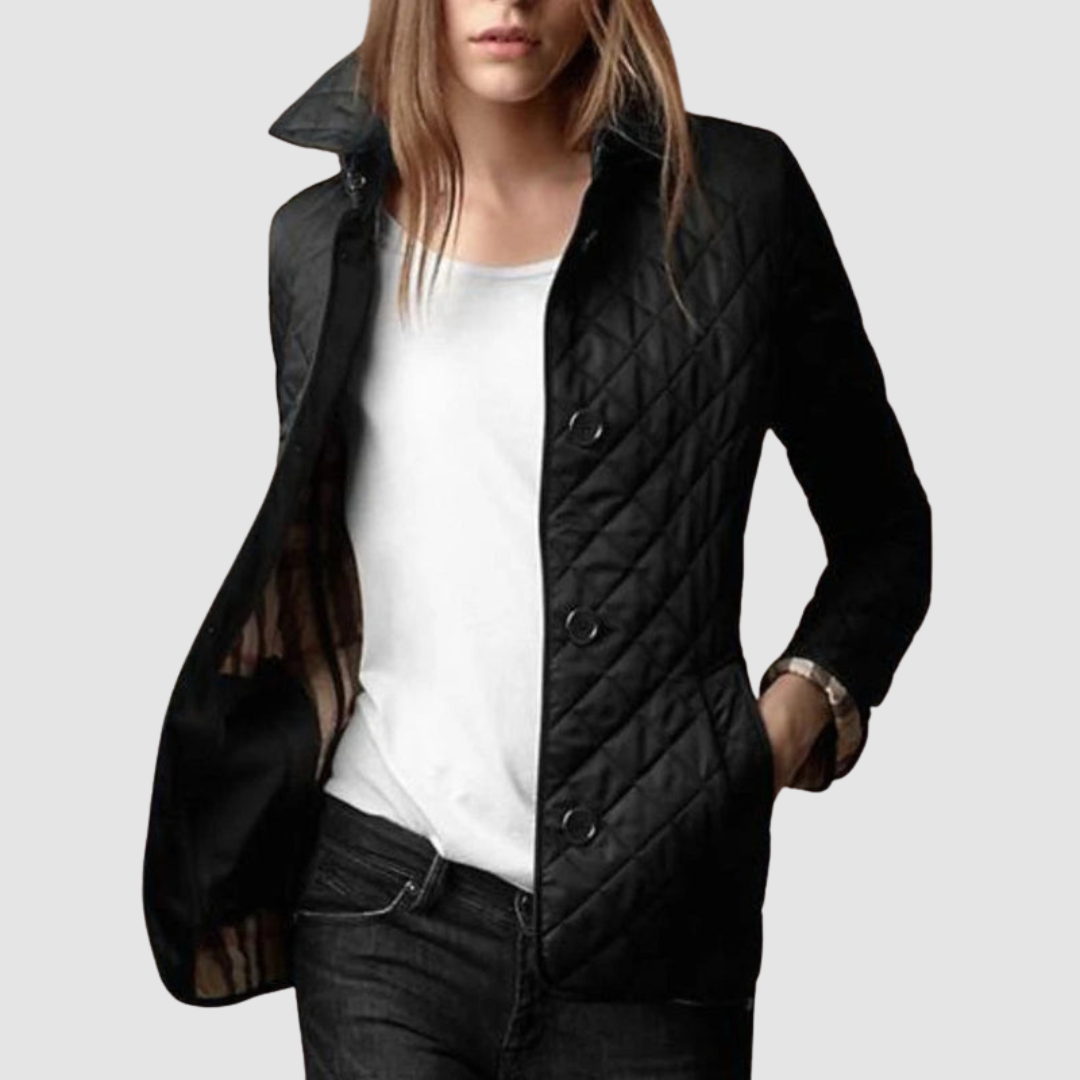 Pauline – Quilted Button-Up Jacket