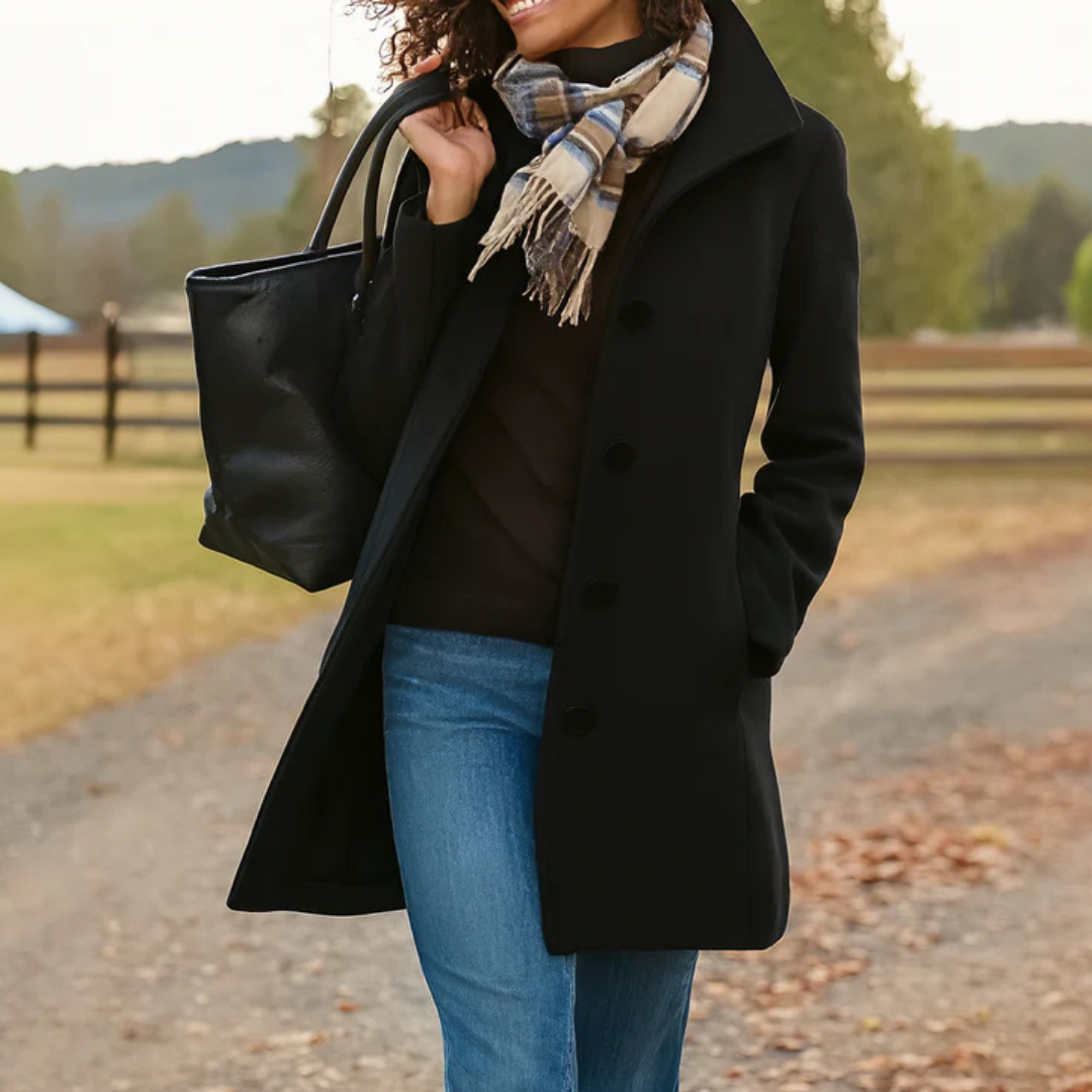 Teresa – Classic Button-Front Heritage Coat