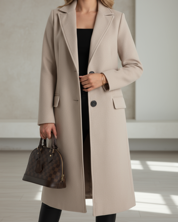 Linda – Elegant Long Tailored Coat