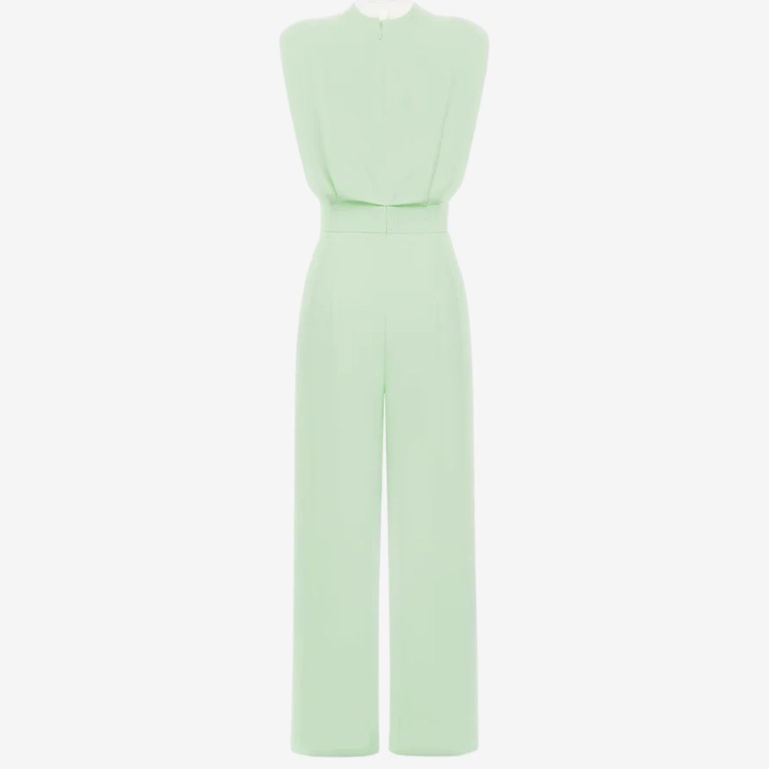 Patience – Structured Sleeveless Wide-Leg Jumpsuit