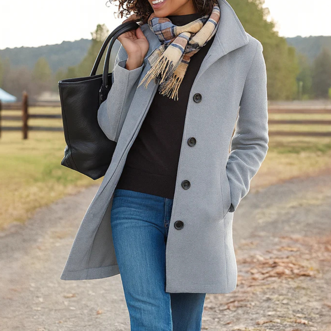 Teresa – Classic Button-Front Heritage Coat