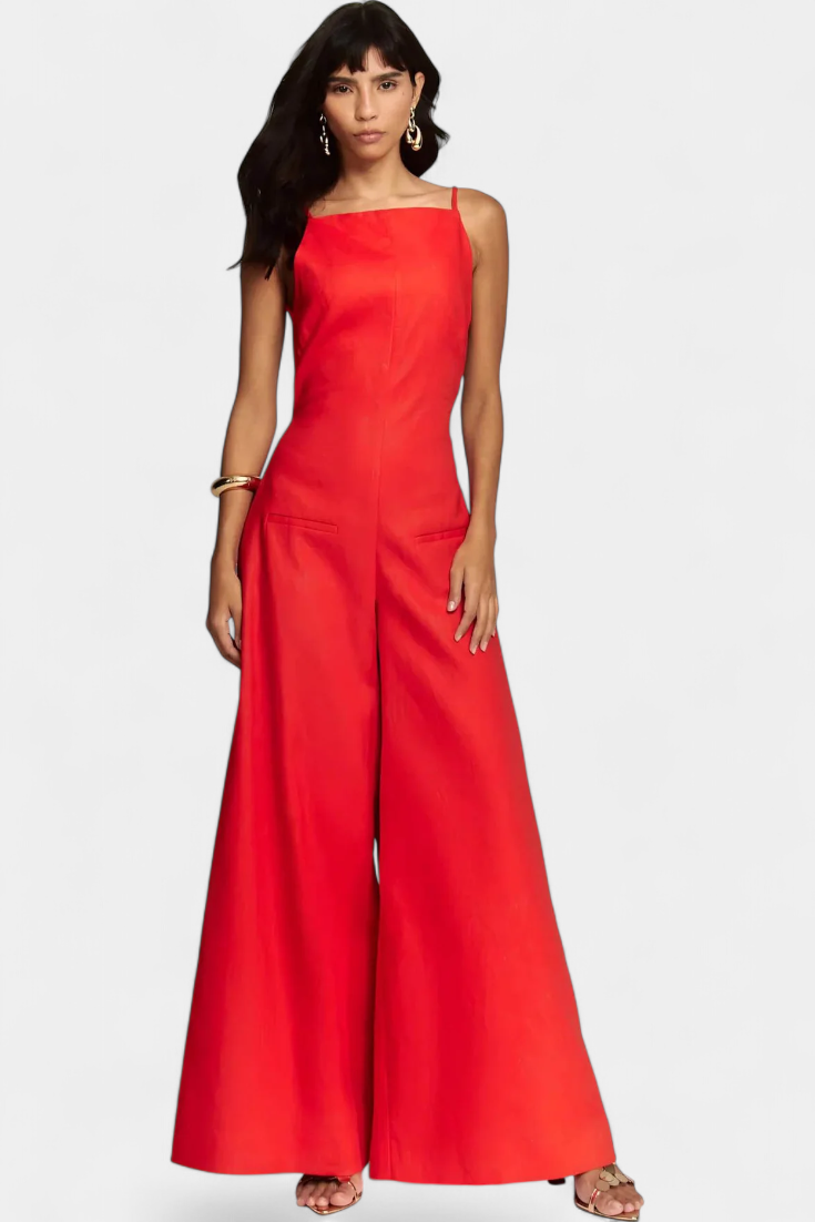 Georgiana – Wide Leg Structured Jumpsuit