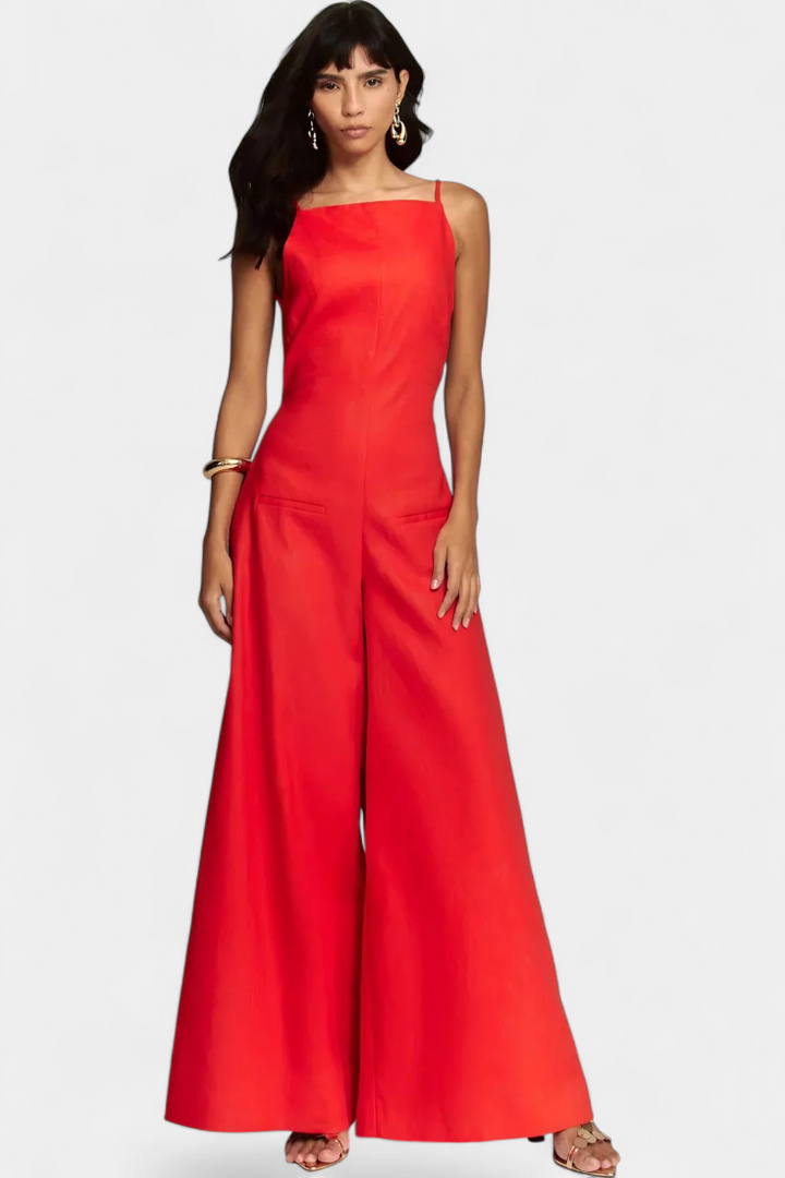 Georgiana – Wide Leg Structured Jumpsuit