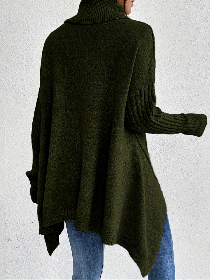 Nicola – Oversized Turtleneck Knit Jumper