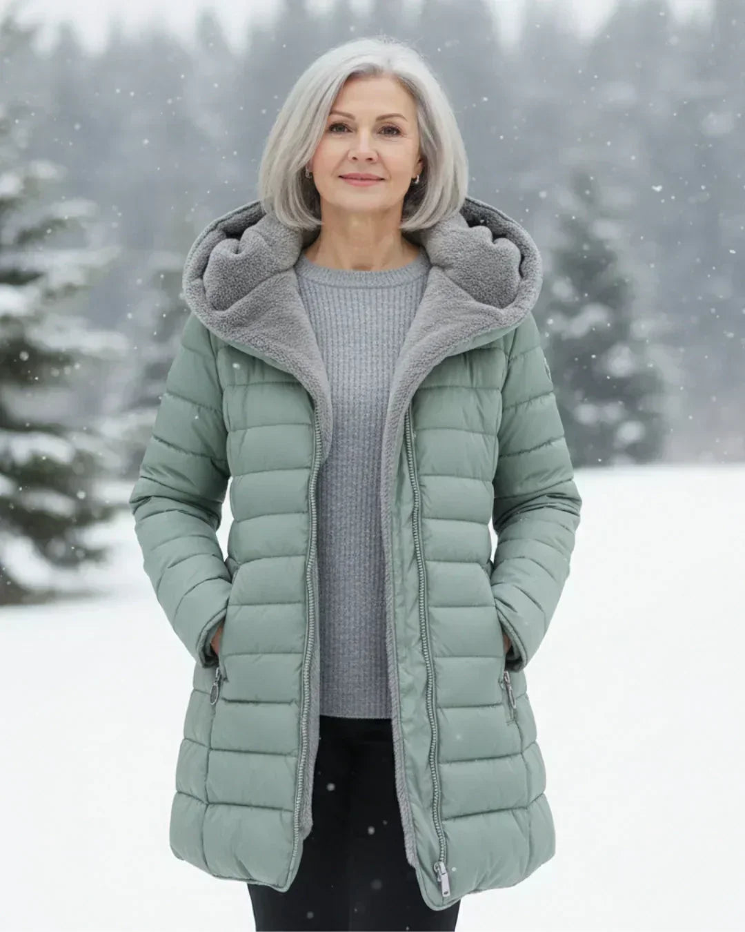Isadora – Quilted Hooded Puffer Coat