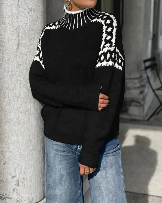 Miranda – Nordic Knit Turtleneck Jumper