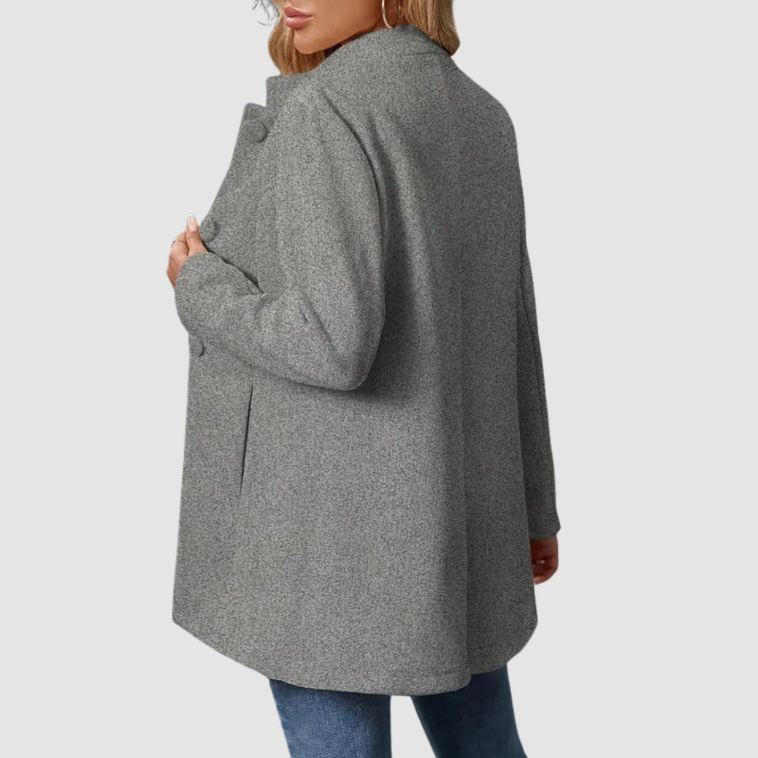 Annette – Timeless Elegant Stand Collar Coat