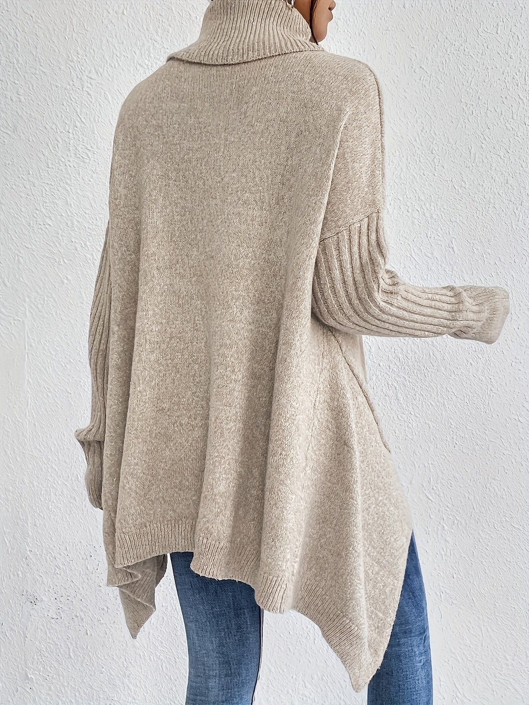 Nicola – Oversized Turtleneck Knit Jumper