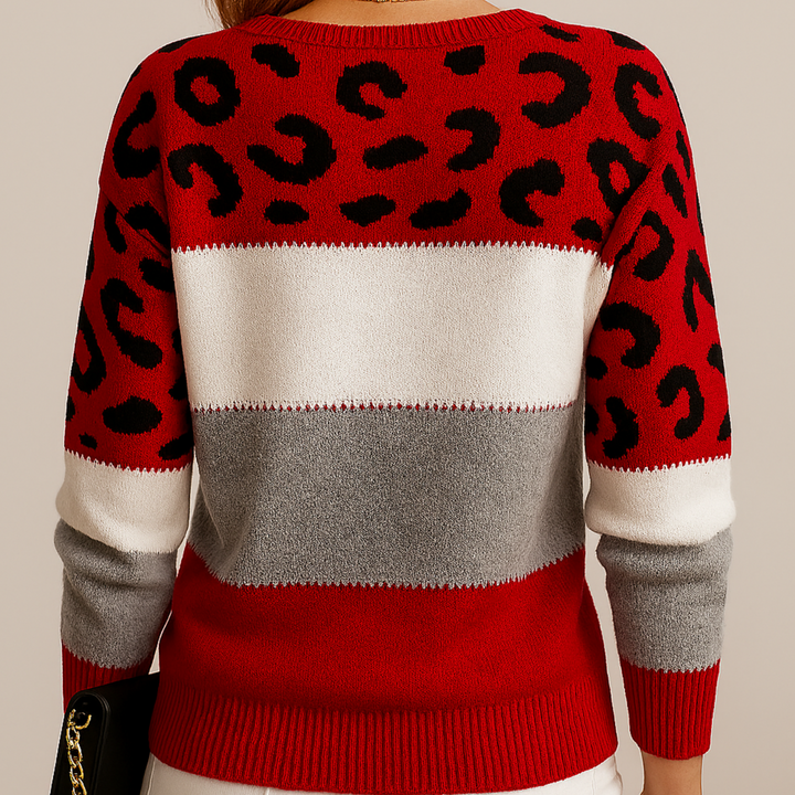Tabitha – Leopard Print Knit Jumper