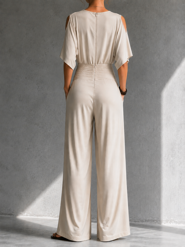 Dorothy – Wide-Leg Wrap-Front Jumpsuit