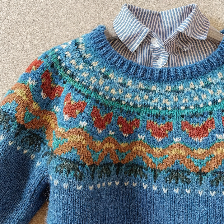 Yvette – Fair Isle Knit Jumper