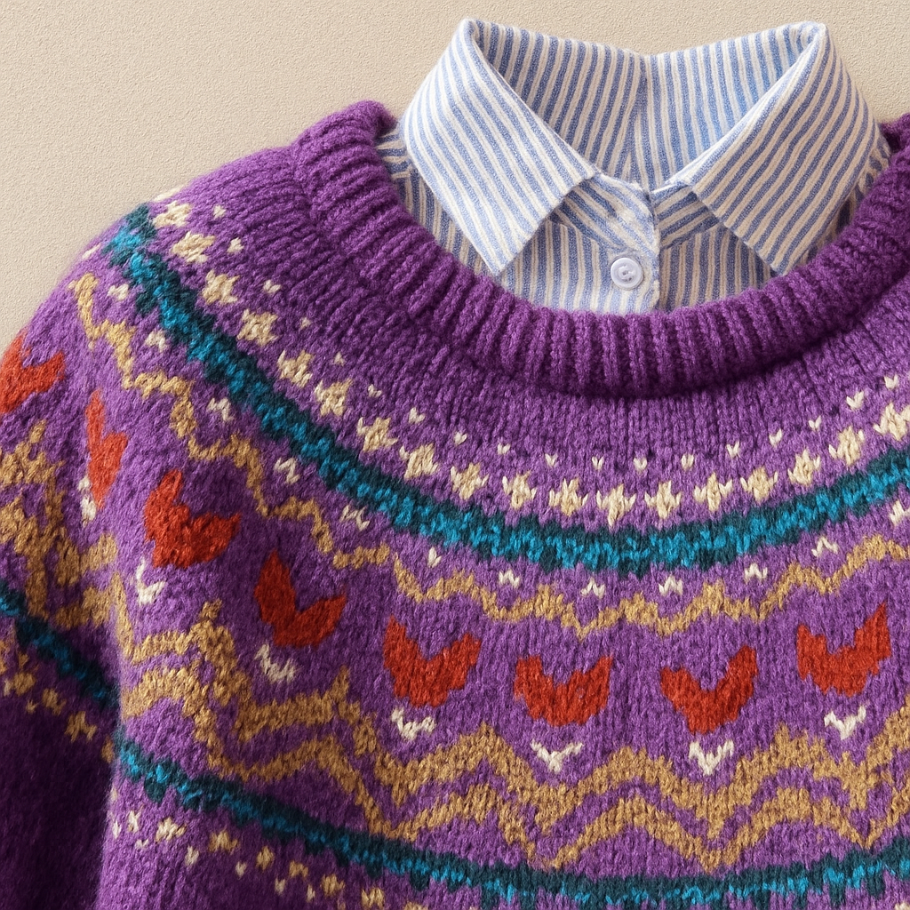 Leonora – Classic Fair Isle Knit Jumper