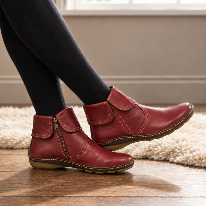 Saskia – Ankle Boots with Easy Side Zip