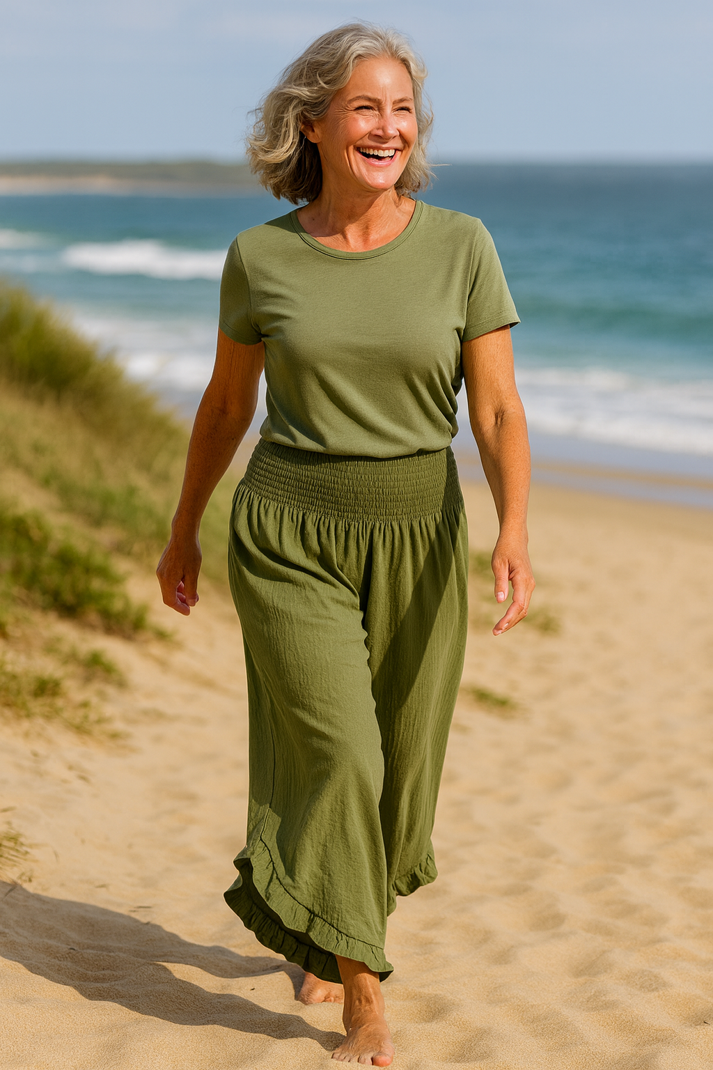 Clare | Linen-Look Ease Trousers