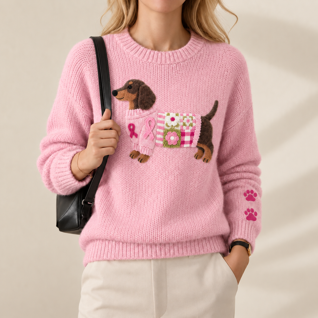 Bronagh – Dachshund Graphic Knit Jumper