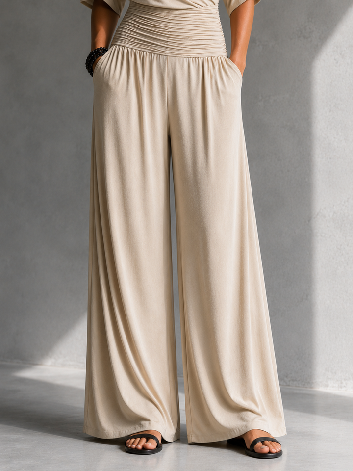 Dorothy – Wide-Leg Wrap-Front Jumpsuit