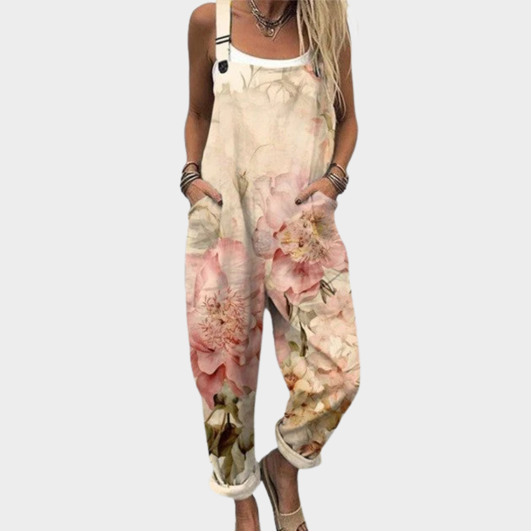 Emily | Warm Beige Dungarees