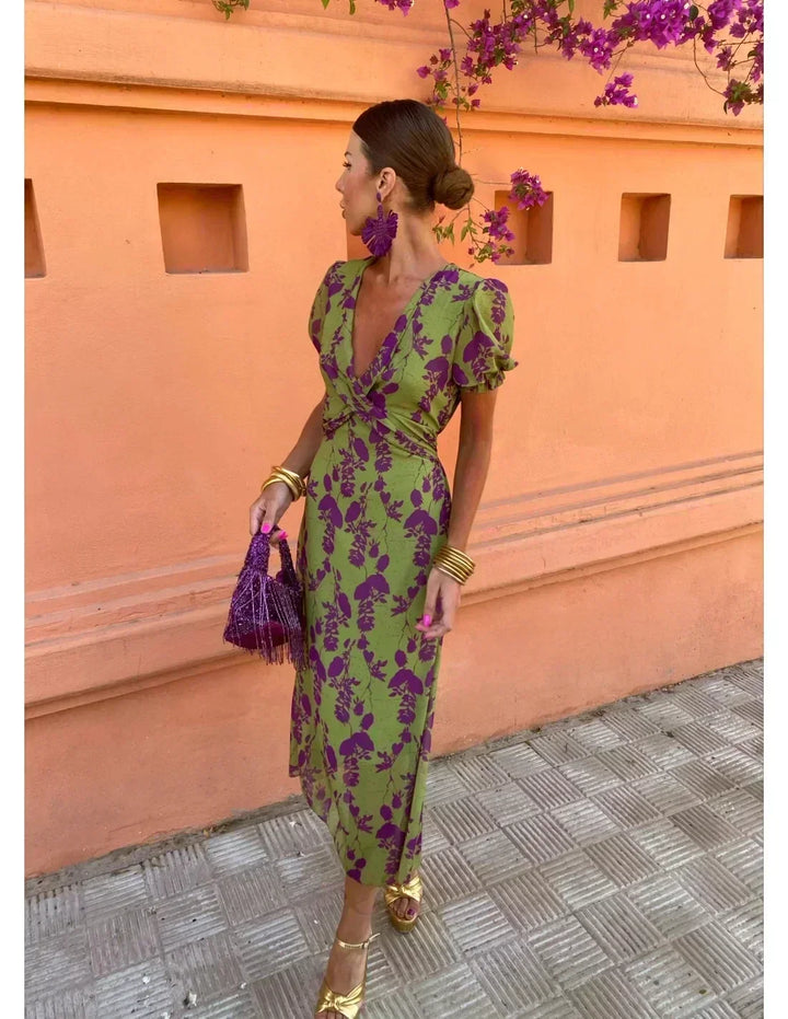 Nola | Colourful Summer Print Dress
