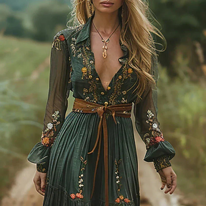 Toby | Bohemian Floral Maxi Dress