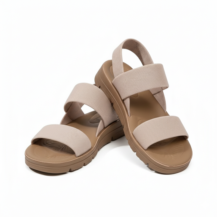 Camilla – Elastic Strap Flatform Sandals