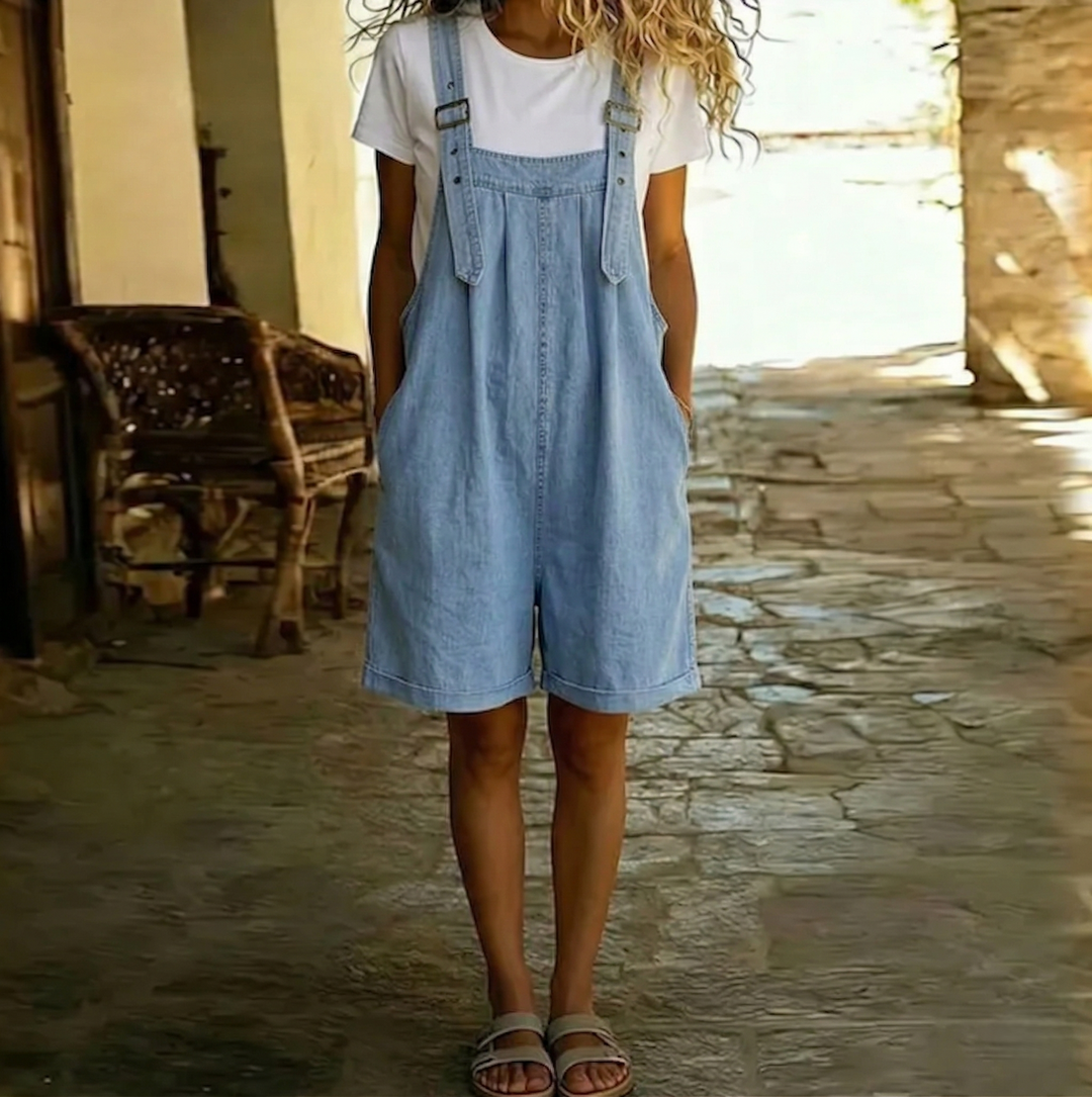 Isabella | Denim Short Dungarees
