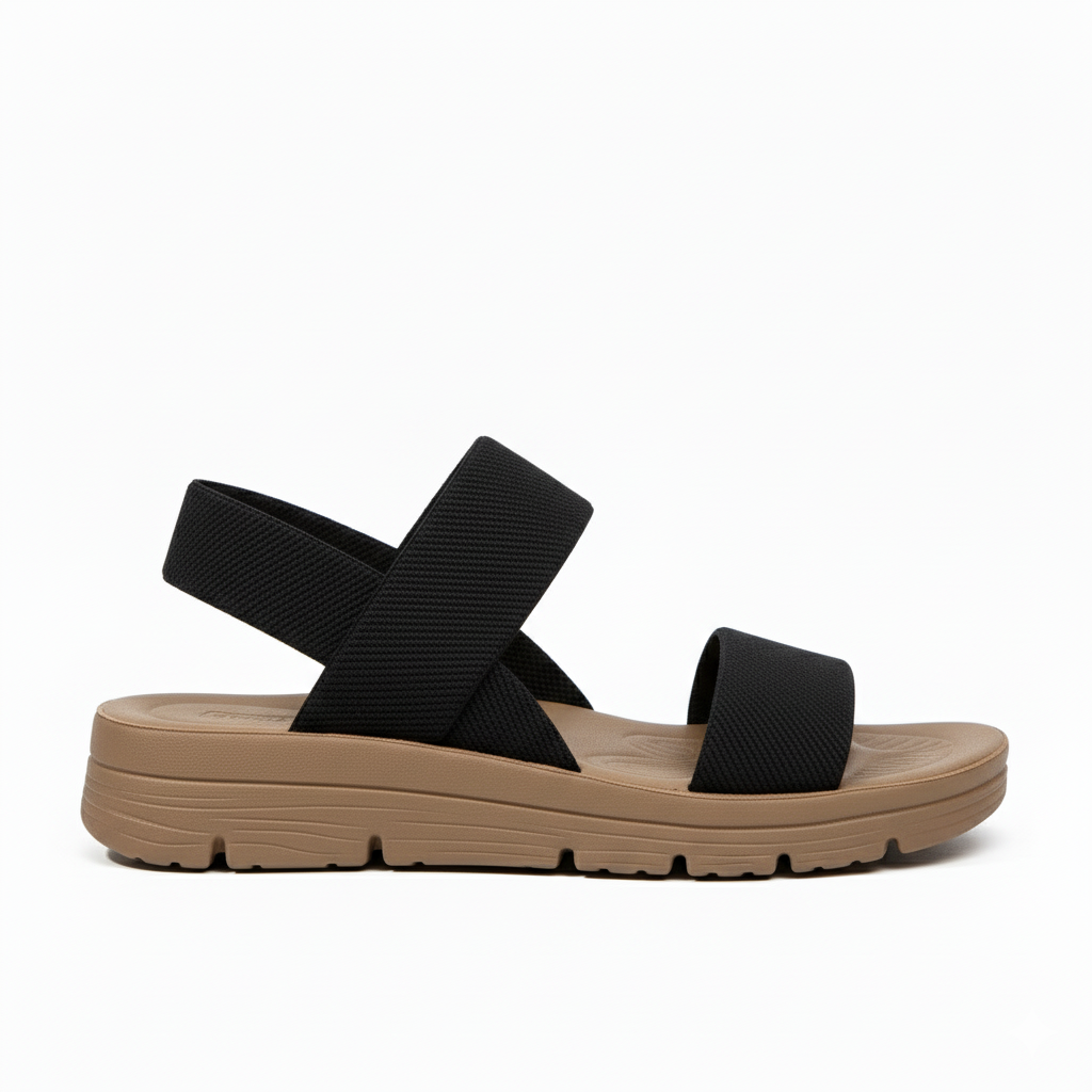 Camilla – Elastic Strap Flatform Sandals