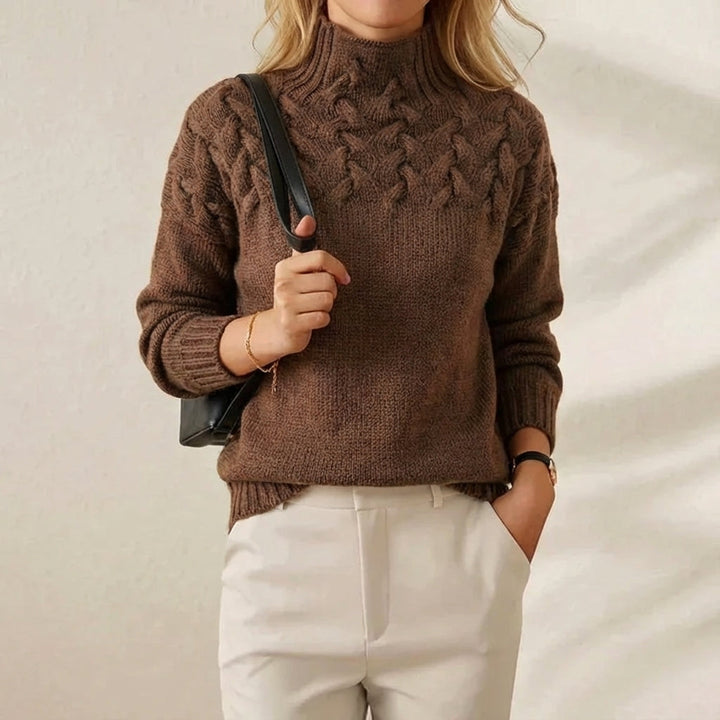 Isadora – Cable Knit Turtleneck Jumper