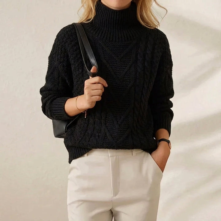 Isadora – Cable Knit Turtleneck Jumper