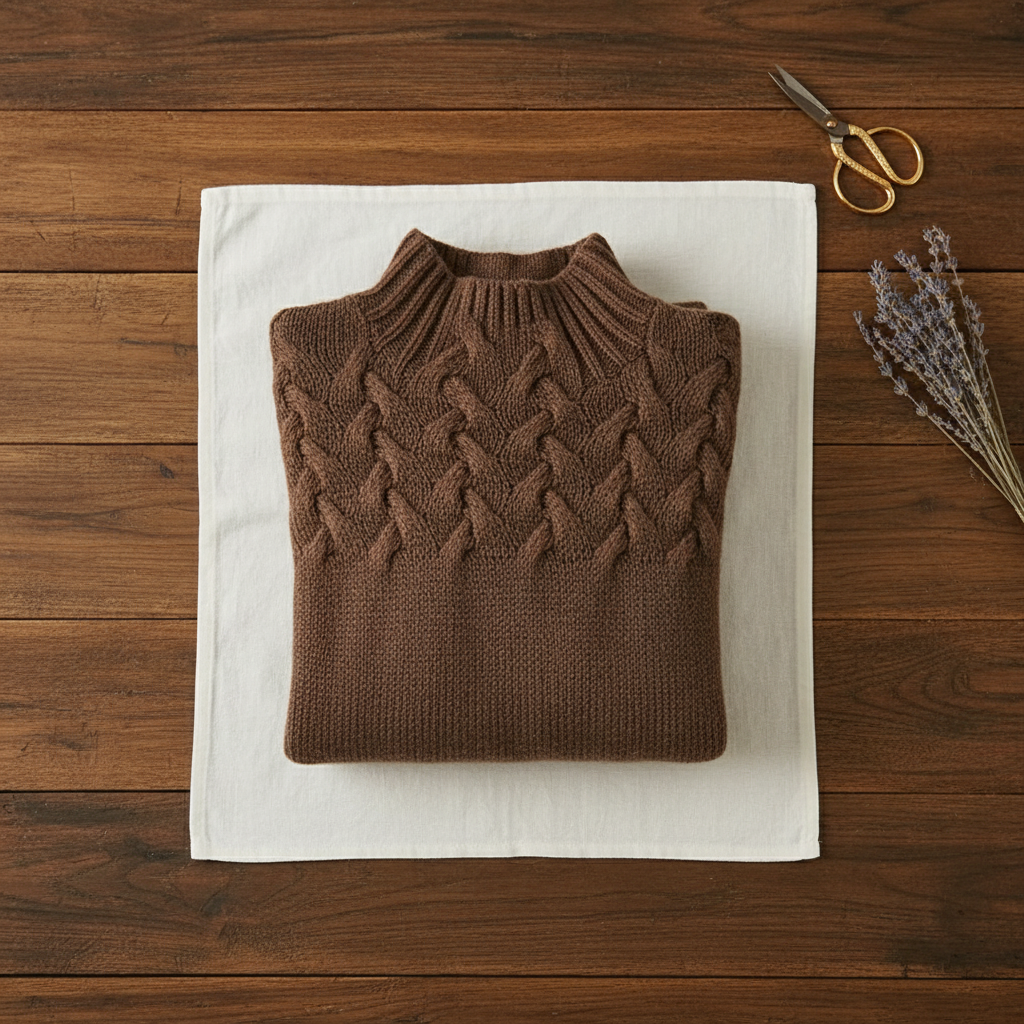 Isadora – Cable Knit Turtleneck Jumper