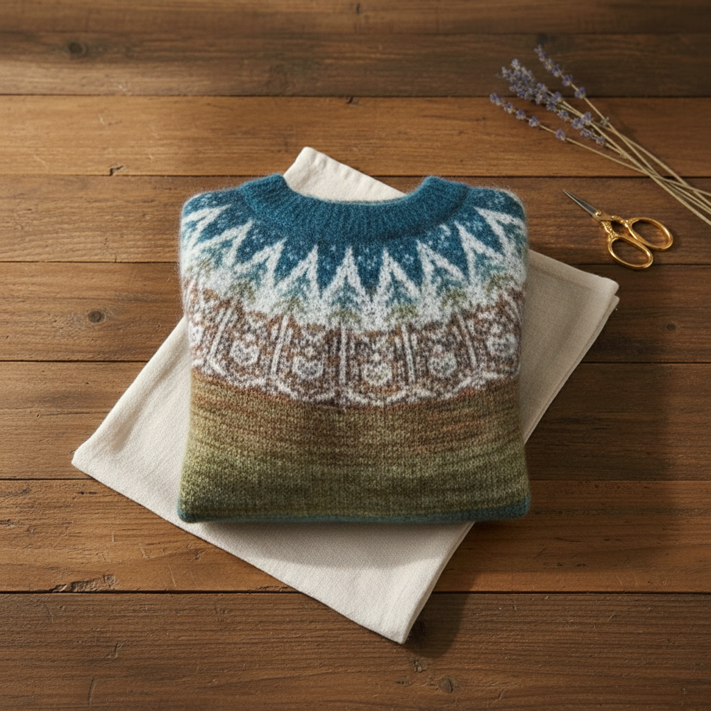 Teresa – Nordic Pattern Gradient Knit Jumper