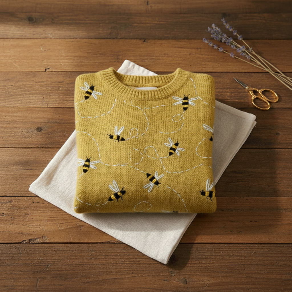 Felicity – Bee Print Knit Jumper