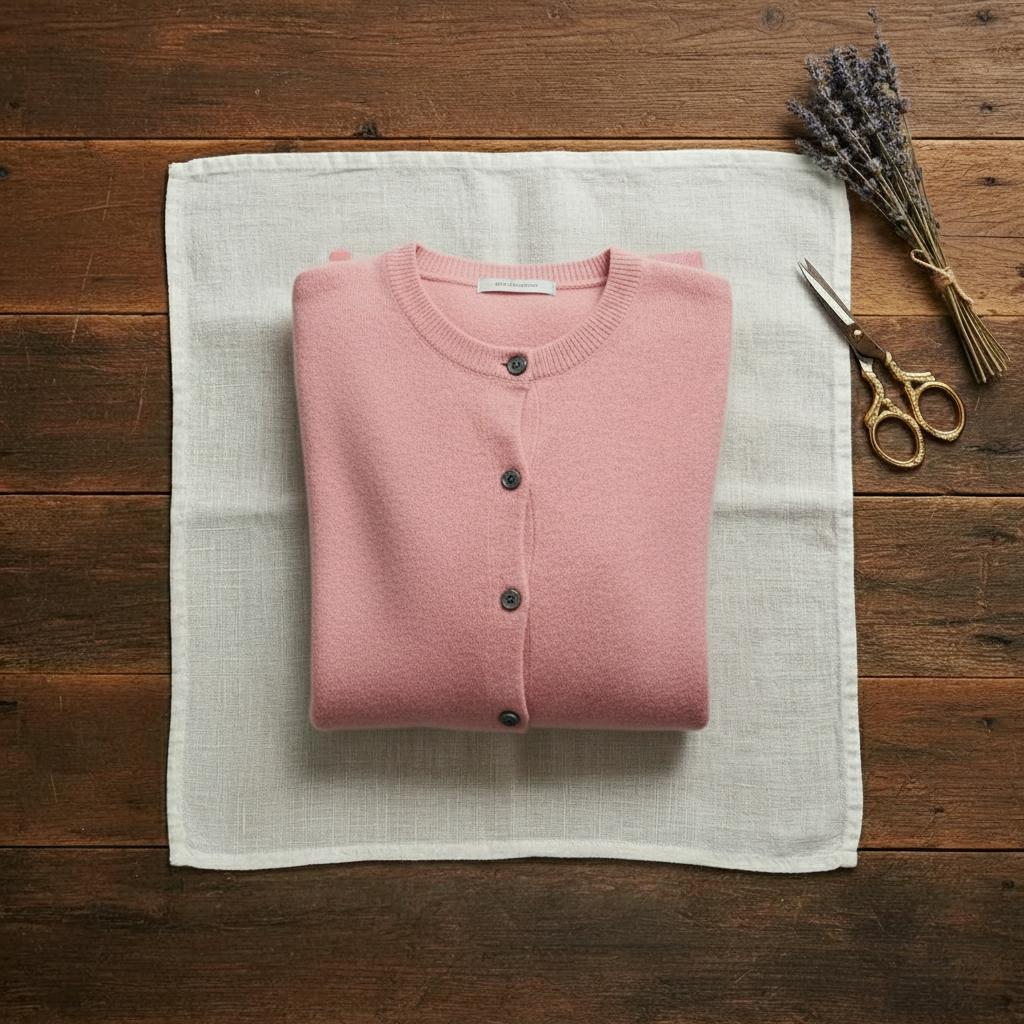 Brenda – Crew Neck Button-Front Knit Cardigan