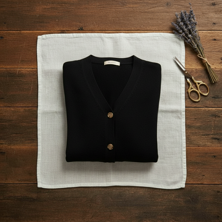 Delia – Collared Button-Down Knit Cardigan