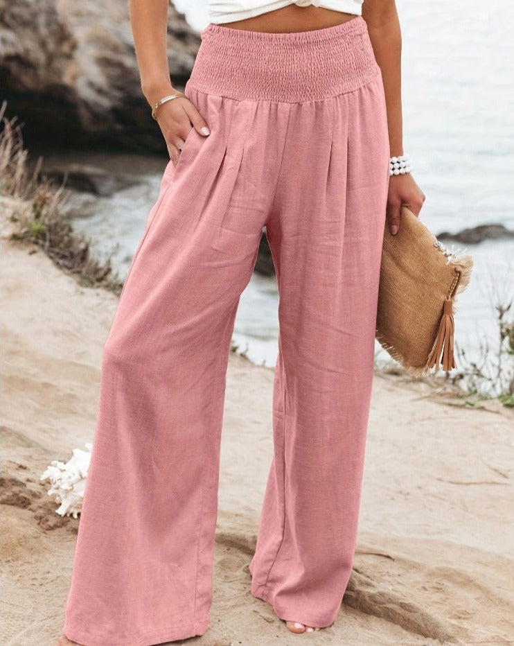 Krista | High Waist Soft-Weave Trousers