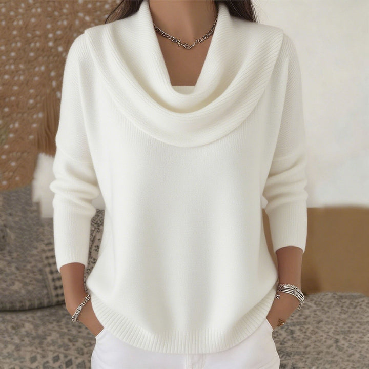 Helena – Cowl Neck Knit Jumper