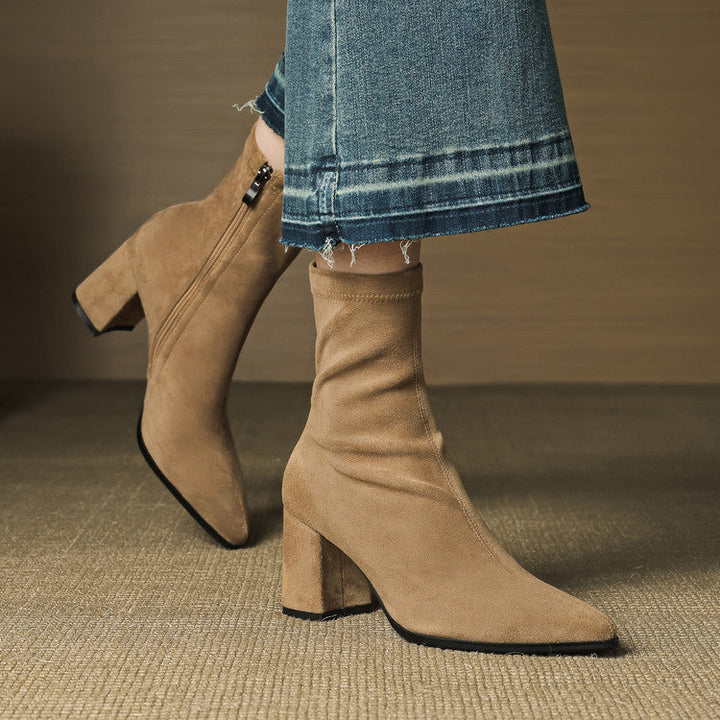 Racquel | Polished Ankle Boots