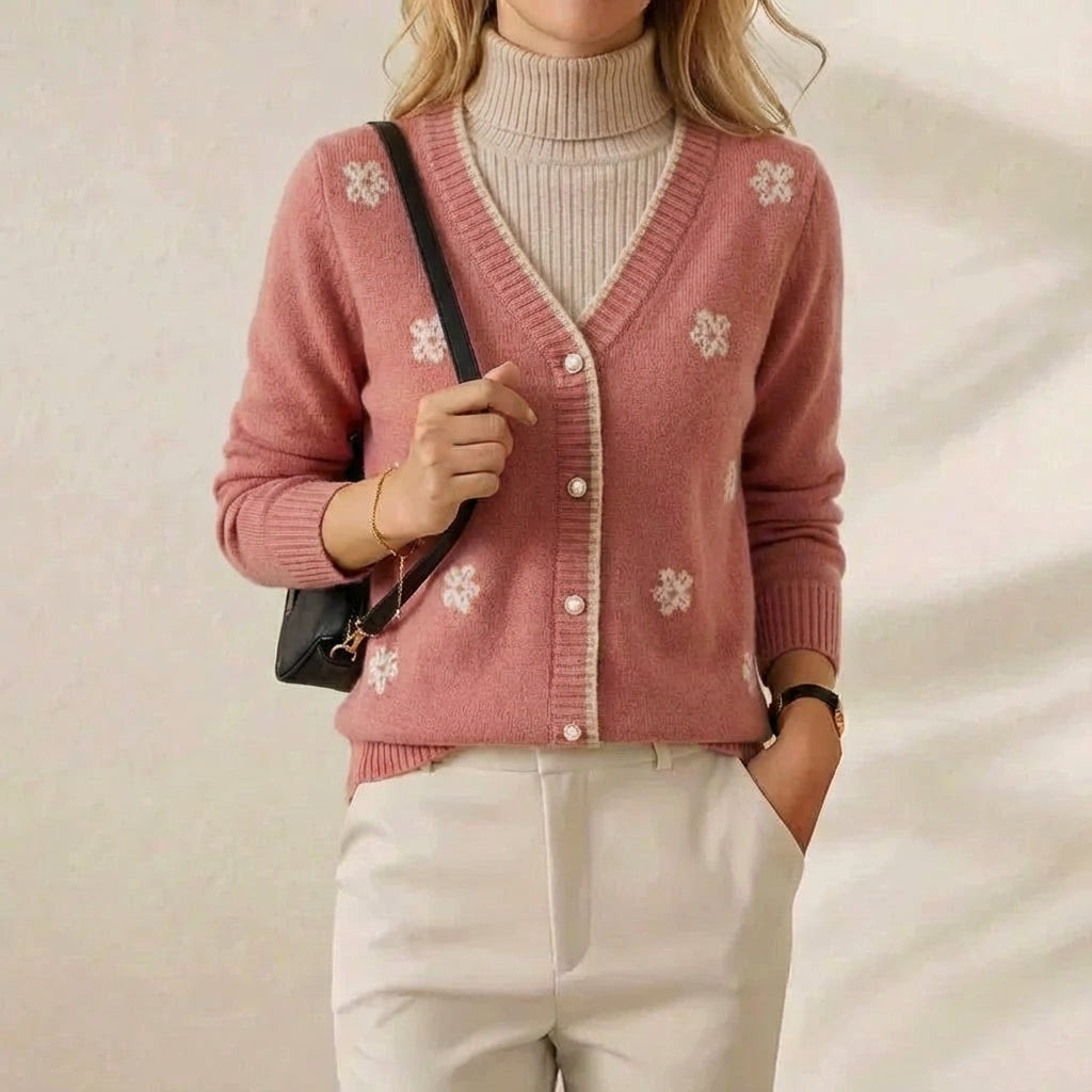 Polly – Floral Embroidered Knit Cardigan