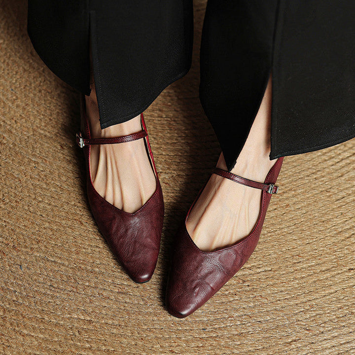 Wilhelmina | Smooth Slip-On Mules