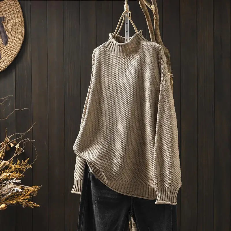 Rhoda – Relaxed Textured Knit Jumper