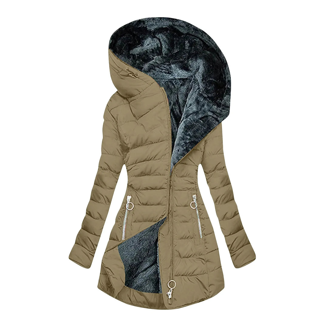 Deirdre – Quilted Hooded Padded Coat