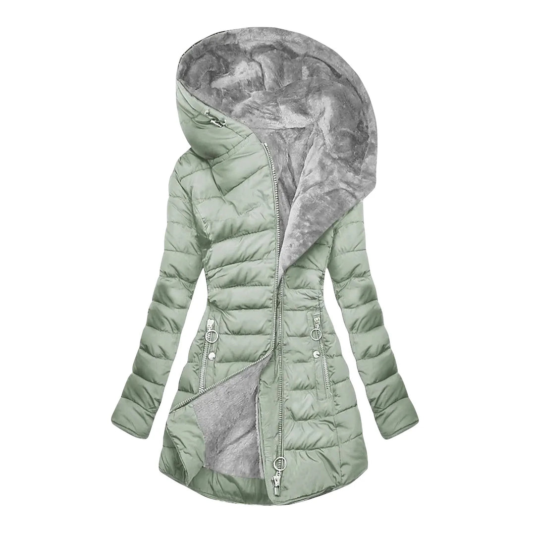 Deirdre – Quilted Hooded Padded Coat